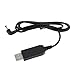 Produktbild Oyrcvweuy USB 5 V auf 12 V 4,0 x 1,7 mm Netzteil Kabel für Echo Dot 3. Router LED-Lautsprecher