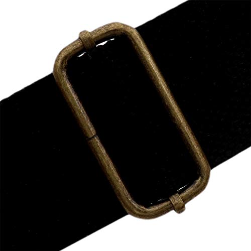 Bikicoco Metal Slide Adjuster Buckle Tri-Glides With Movable Center Bar, For Straps, 2 X 0.8 Inch, Bronze, Pack Of 10 #TOP3