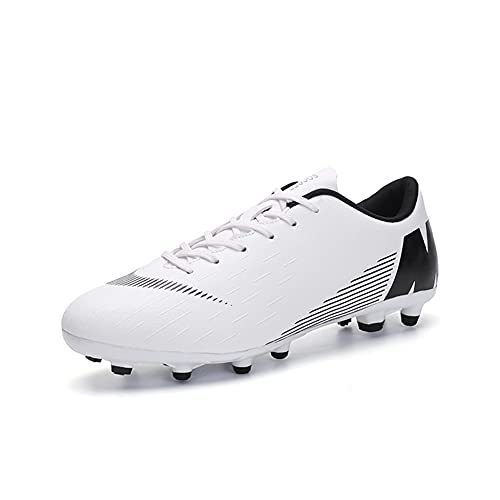 MFSH Boys' Sports Outdoor Football Shoes,TF Turf Cleats Boys- Non-Slip Football Shoes Spike-Professional Training Sports Shoes,Training Athletic Soccer Shoes for Youth