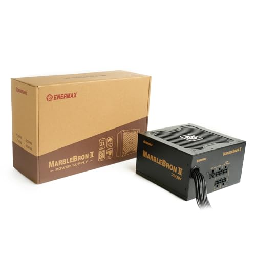 ENERMAX MARBLEBRON II 750 Watt, alimentatore modulare da gioco 3.1 ATX, cavo PCIe 5.1, cavo indiv. Sleeve |80PLUS Bronzo | ventola Silent 12 cm FDB | DC a DC con condensatore jap. | protezione 6 volte - Alimentatore - Immagine 3