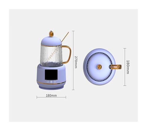 Tetera eléctrica multifuncional de vidrio 400ml 220V miniatura 6