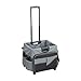 ECR4Kids Universal Rolling Cart with Canvas Organizer Bag, Mobile Storage, Black