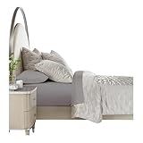 Michael Amini Messina 4-Piece King Quilt Set - Platinum