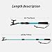 SANLIKE Boat Hooks, Boat Hook Docking with Telescopic Pole,Floating,Durable,Rust-Resistant Boating Poles with Luminous Bead Boating Accessories Non-Slip Push Pole for Docking