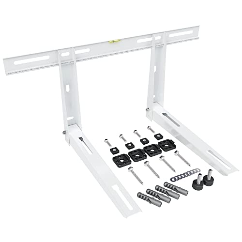 RODIGAS Wandkonsole made in Italy für Klimageräte oder Wärmepumpen bis 120 Kg inkl. Zubehör 4 Wandhalterung für Split Klimaanlage Wärmepumpe Klimagerät bis 180kg Halterung Wandkonsole Pulverbeschichtet Komplettset Antivibration Konsole Klima Komplett Korrosionsschutz Korrosionsbeständig Stabil
