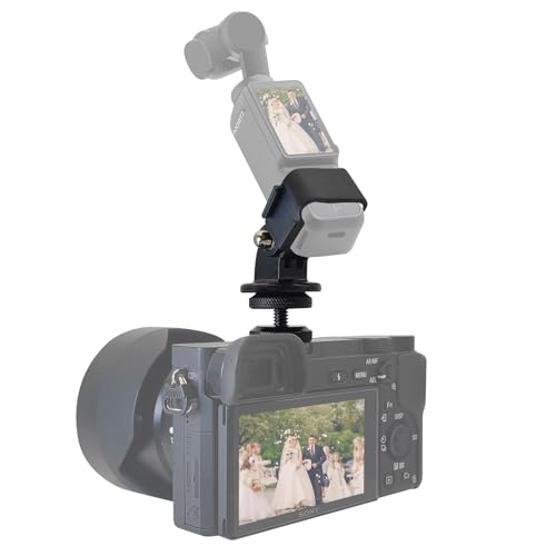HAFOKO Osmo Pocket 3 Kälte Schuh Halterung für Kamera, DSLR Kamera Halten Schuh Adapter Halterung Kompatibel für DJI Osmo Pocket 3 Zubehör