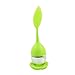 Produktbild Niedliches Tee-Ei aus Silikon (BPA-frei) und einer Edelstahl-Kugel für losen Tee Tee-Infuser in Blatt-Form in Grün