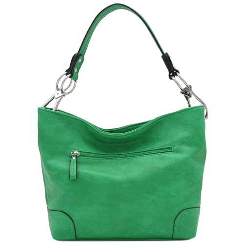 Image of Hobo Shoulder Bag with Big Snap Hook Hardware
