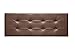 Cabecero de Cama tapizado en Polipiel y con Botones de Cristal. Altura 55cm. Color Chocolate. para Cama de 150 (Medidas 160x55x8) Pro Elite.