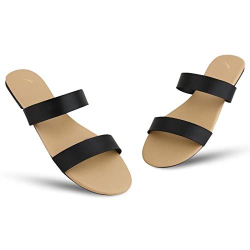 Image of FABY CARRY Women's Fashion Slippers Lightweight, Comfortable & Trendy Flat Sandals