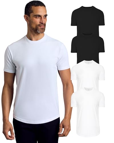 Image of True Classic Mens T-Shirts - Curved Hem or Pocket Tee, Mens Drop Cut Lounge /Sleep or Heavyweight Tshirt