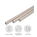 0.250 (1/4 inch) x 24 inches (3 Pack) PEEK Plastic Round Rod Beige Durable Plastic Engineering Projects Workshop Fabrication Metal Restoration Industrial-Grade Metal