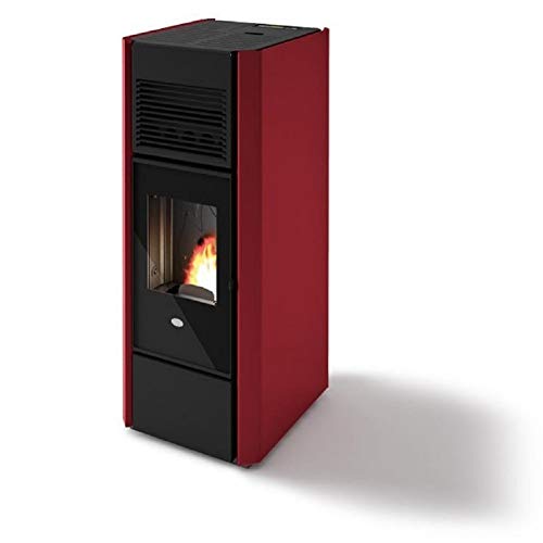 EVA CALOR- STUFA A PELLET EVA CALOR INES BIOMASSA ROSSO 15 KW- 31346
