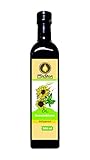 Aceite de girasol, aceite alimenticio, para asar y hornear, prensado en frío y natural
