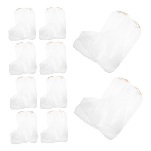 Holibanna 10 Pairs Disposable Waterproof Boot Covers Rainproof Thickened Design Perfect for Outdoor Activities Travel Camping Hiking