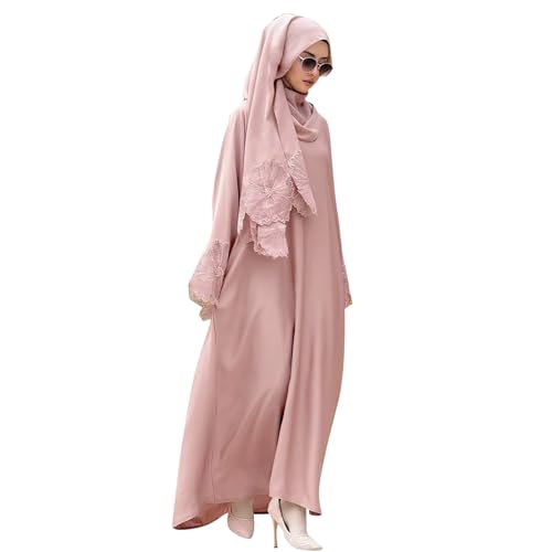 Robe abaya de cérémonie en tissu léger et finitions de tradition raffinée
