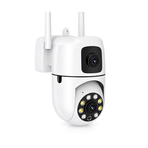 Image of VIE 5MP Dual Lens WiFi CCTV Camera for Home Outdoor 360 Degree PTZ | AI Motion Detection CC Camera Colour Night Vision Two-Way Audio App | Security Cameras for Home & Office
