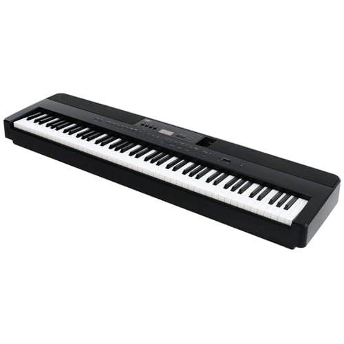Image of Kawai ES920 88-Key Digital Piano, Satin Black Bundle with Kawai F-10H Damper Pedal and Liquid Audio Polishing Cloth
