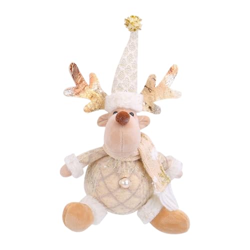 Decoración de árbol de Navidad - Lindo reno Muñecas Colgante Para Manijas De Puerta,Figura De Navidad Ajustable Decoración Para Mesa Chimenea Alféizar De Ventana