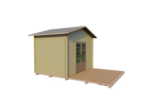 12'x8' Wood Shed Building Plans – DIY Instructions with Elevations,