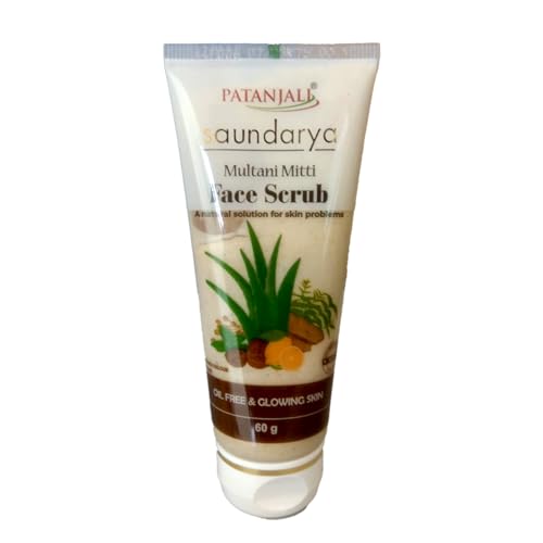 Patanjali Saundarya Face Scrub Multani Mitti (Fuller's Earth) 60 gm / 2.02 fl oz