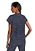 Healing Hands Scrub Top for Women Modern Fit Tee with 2 Pockets, Moisture Wicking, 360° Stretch and Quick Dry Fabric 2352, L, Pewter