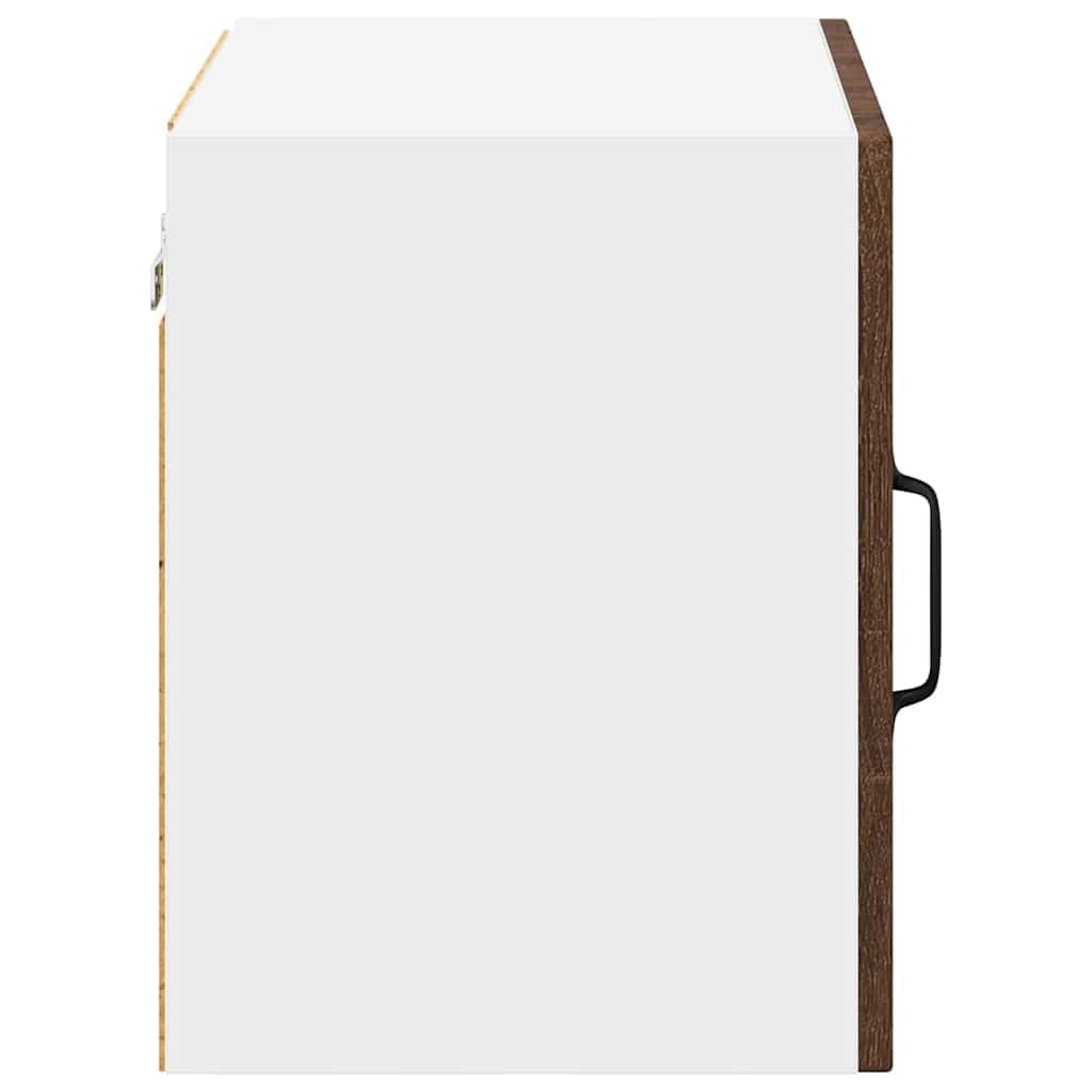 Szafka kuchenna, zestaw 2 sztuk, brązowy wygląd dębu, 50 x 31 x 40 cm, materiał drewnopochodny, trwały, uniwersalny mebel do przechowywania do kuchni, jadalni, salonu, praktyczny bufet do