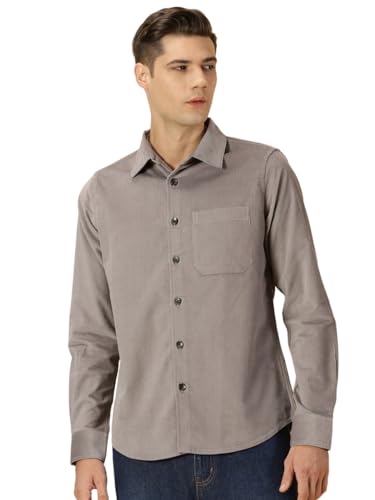 Image of Thomas Scott Men's Cotton Slim Fit Premium Corduroy Casual Shirt