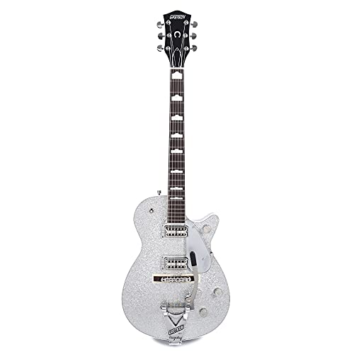 Gretsch G6129T-89 Vintage Select ’89 Sparkle Jet Bigsby Silver Sparkle – Guitare Électrique Personnalisée - Les Beatles, Paul McCartney, John Lennon, RIngo Starr, George Harrison Gretsch G6129T-89 Vintage Select '89 Sparkle Jet Bigsby Silver Sparkle - Guitare Électrique Personnalisée – Image 5