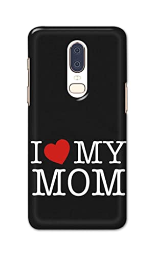 Image of PRINTFIDAA I Love My Mom Hard Back Cover for OnePlus 6 Back Cover -(P6) KAT1006