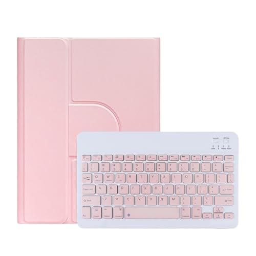Étui clavier rotatif iPad 10e génération protection rose 10,9 pouces