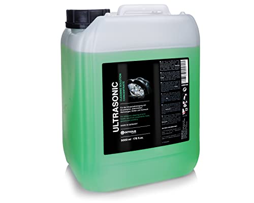 Octopus nettoyant Puissant à ultrasons, concentré pour Utilisation dans Les nettoyeurs à ultrasons, Les nettoyeurs de Lunettes, Les nettoyeurs de mécanique et de Technologie d'impression 5L (5000ml)