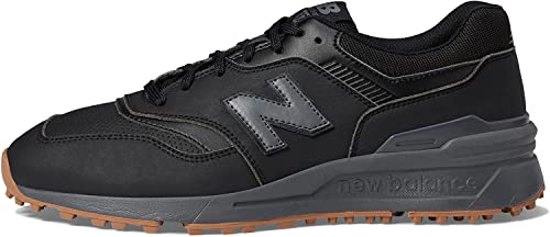 New Balance Mens 997 Sl Skate Shoe, Black/Grey, 10 US