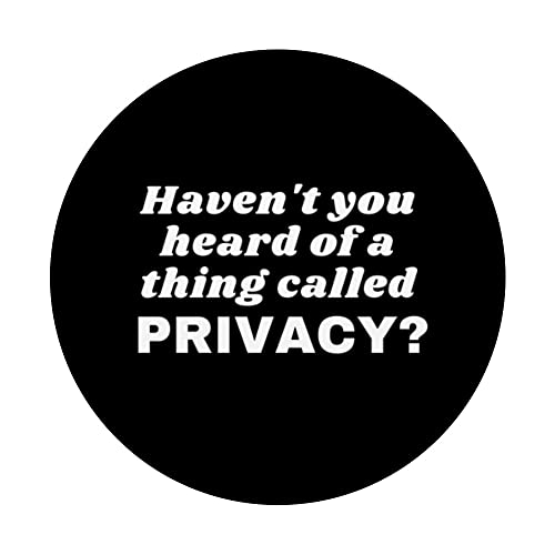 Privacy Worldwide Leave Alone Rights Funny Tour PopSockets Swappable PopGrip, Black - Image 3