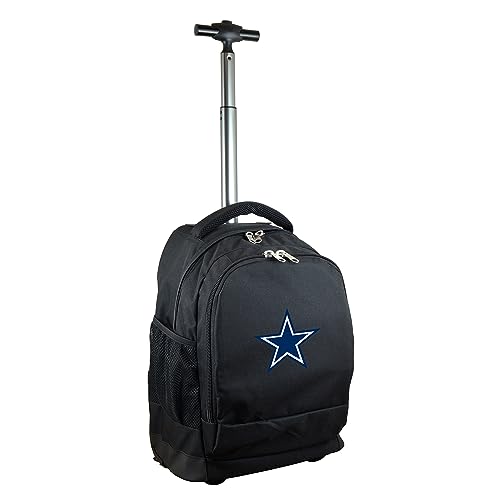 NFL Dallas Cowboys Expedition Wheeled Backpack, 19-inches, Black