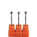 MZCMSL 3pcs 5mm Ball Head Cuticle Clean Drill Bits, Diamond Burrs Nail Bits for Manicure and Pedicure