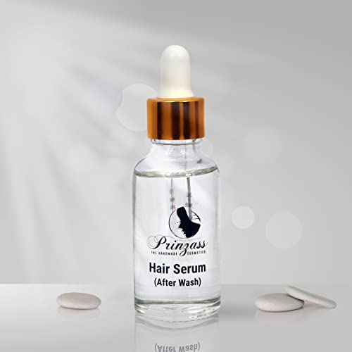 Prinzass Hair Serum For Women & Men | Contains Argon Oil | Instant Shine & Smoothness | Regular Use Hair Serum For Dry & Wet Hair | Gives Frizz Free Hair | Soft & Silky Touch,30Ml
