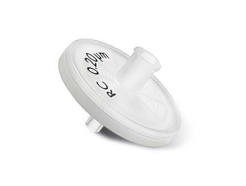 Image of Sartorius Minisart 17765----------K RC25 Syringe Filter with Male Luer Slip, Regenerated Cellulose Membrane, Non Sterile, Opaque, 0.45m Pore Size (Pack of 50)