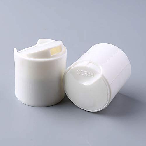 Earth's Essentials Four Pack of Refillable 8 Oz. Squeeze Bottles with One Hand Press Cap Dispenser Tops-Great for Dispensing Lotions, Shampoos and Massage Oils.2