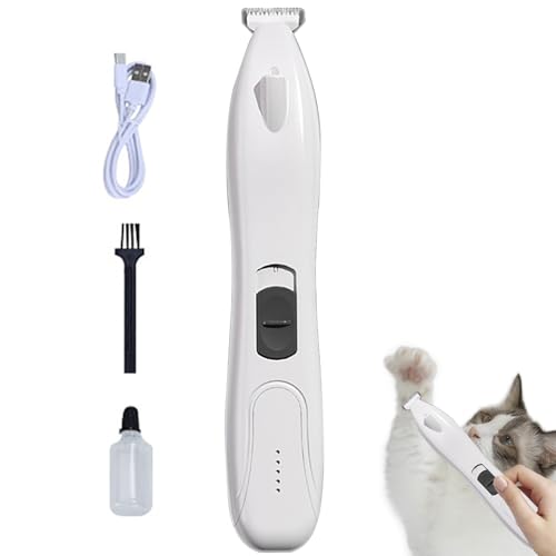 Tondeuse à pieds pour chien avec manche brosse ergonomique anti-nœuds pour poils fins