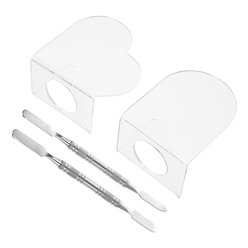 Beavorty 2 Jogos paleta de maquilhagem maquilhagem make up acessórios maquilhagem cosméticos paletas de maquilhagem paleta de base líquida misturando com anel aço inoxidável