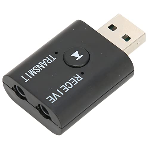 Receptor transmissor USB Bluetooth 5.0, mini adaptador de áudio Bluetooth sem fio 2 em 1, adaptador