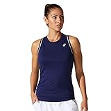 CAMISETAS ASICS Camiseta Court Piping Azul Marino Mujer