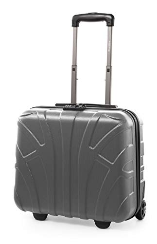 Suitline - Maleta Piloto, Equipaje De Mano, Business Trolley, Rígida, Tsa, Abs, 2 Ruedas, Plateado Suitline - Maleta Piloto, Equipaje De Mano, Business Trolley, Rígida, Tsa, Abs, 2 Ruedas, Plateado
