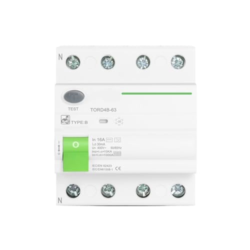 Interruptor diferencial tipo B 40A de 4 polos para proteger la carga del coche eléctrico EVSE 3