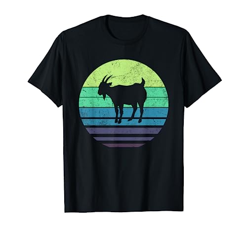 Vintage Funny Goat Lover Farm Animal Goat Farmer Farming Camiseta