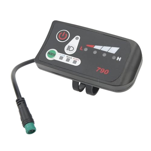 Agatige Display A LED per Bicicletta Elettrica, Pannello di Controllo del Display della Bicicletta Elettrica Display Impermeabile per La Visualizzazione dei Dati della Bicicletta Elettrica (36v)