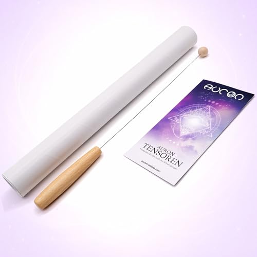 AURON Tensor – Manche en bois avec boule en bois, robuste et sensible (29 g), 43 cm, avec rouleau de transport et instructions (français non garanti) – Fabriqué à la main en Allemagne