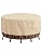 Vailge Round Patio Furniture Covers, 100% Waterproof Outdoor Table Chair Set Covers, Anti-Fading Cover for Outdoor Furniture Set, UV Resistant, 110"DIAx28"H, Beige & Brown