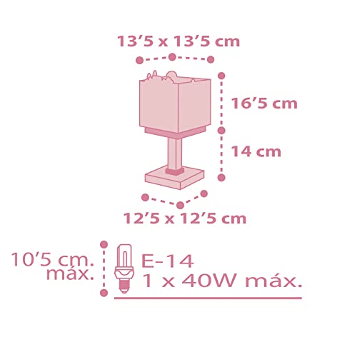 Dalber Lampada da tavolo per bambini, modello Jungle Jungle Rosa - Image 6
